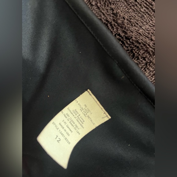 Navy Blue Formal Gown, size 12 - Picture 3 of 3